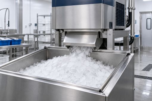 Yaprak buz üreten makine — temsili görsel